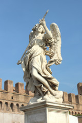 Fototapeta premium Angelo a Ponte Sant'Angelo (Engelsbrücke, Angel's Bridge)