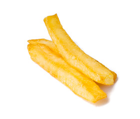 French Fries on a white background