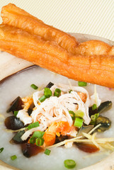 Porridge, Porridge (congee) served in claypot