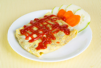 fried rice. a series of nine Asian food dishes.
