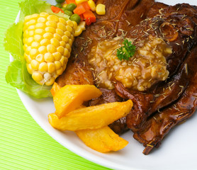 Lamp chop on Background