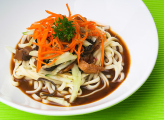 noodles on background asia food.