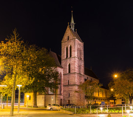 Theodorskirche church in old city of Basel - Switzerland