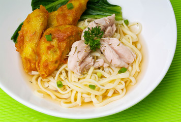 noodle, chicken soup with noodle