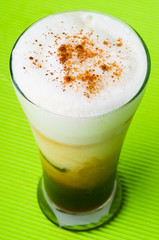 cup of coffee on background