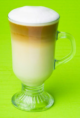 cup of coffee on background