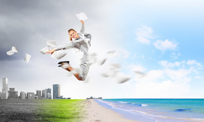 Escape from office work