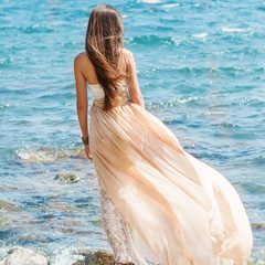 woman on tropical beach