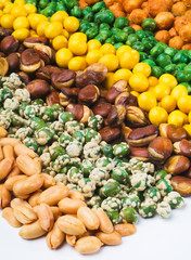 Nuts Mixed on background