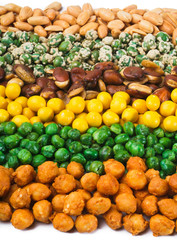 Nuts Mixed on background