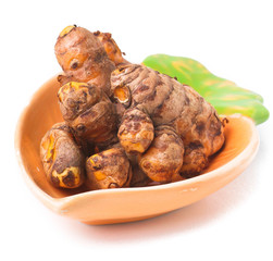 resembling ginger on background