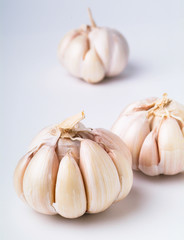 garlic on the background