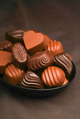 chocolate assorted with background
