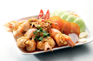 shrimp on plate