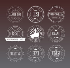 Transparent Vintage Labels