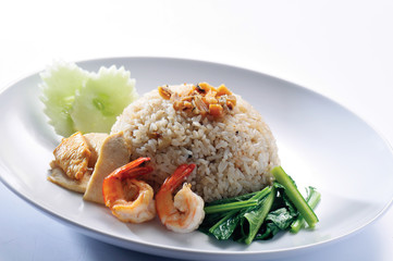 fried rice. Part of a series of nine Asian food dishes.