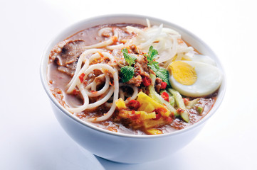 Laksa is traditional food in Malaysia