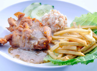 Chicken Steak with a vegetables