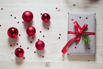 Christmas bell and gift