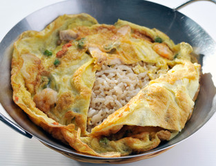 fried rice. Part of a series of nine Asian food dishes.