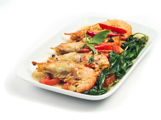 seafood in asian. malaysia food