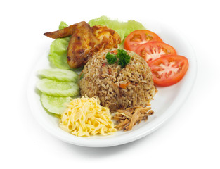 fried rice. Part of a series of nine Asian food dishes.