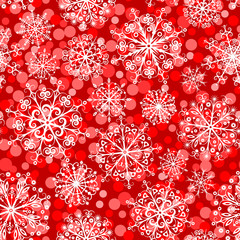 Fototapeta na wymiar Seamless pattern with snowflakes. Vector illustration.