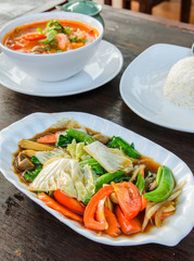 Fried mixed vegetable