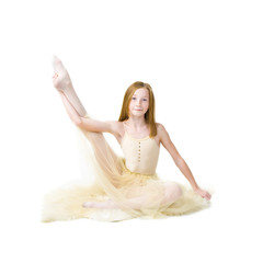 Studio portrait of an attractive young ballerina