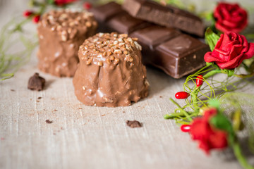 Closeup chocolate