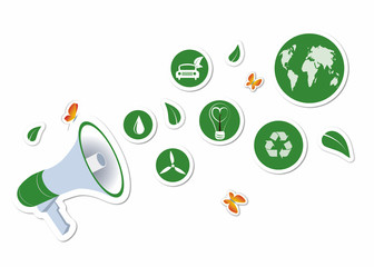 Street action green stickers