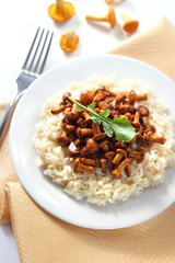 Risotto with chanterelles