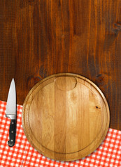 Cutting Board on Wood Table