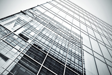 Panoramic and perspective wide angle view to steel blue texture