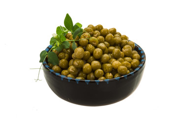 Marinated green peas