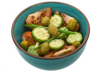 Salad with tomato and cucumner