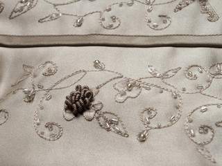 Detail of wedding dress