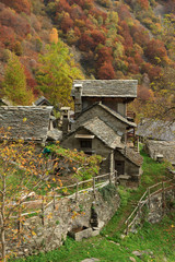Stone house in the Alps