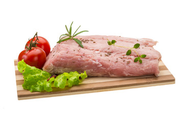 Raw pork meat
