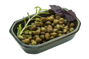 Capers in the bowl