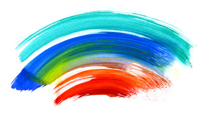 Watercolor brush strokes