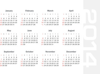 Calendar 2014
