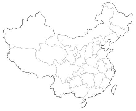 中国の地図