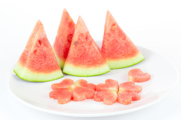 Watermelon slice isolated