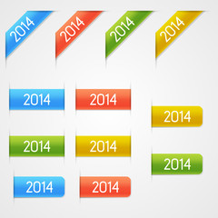 Vector year elements