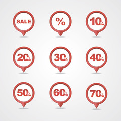 mapping pins icons SALE