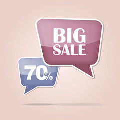 text bubble BIG SALE