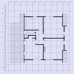 architectural background blueprint. vector illustration