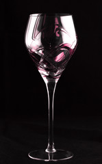 Glass on dark