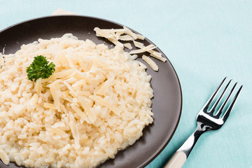 Risotto alla parmigiana, close-up